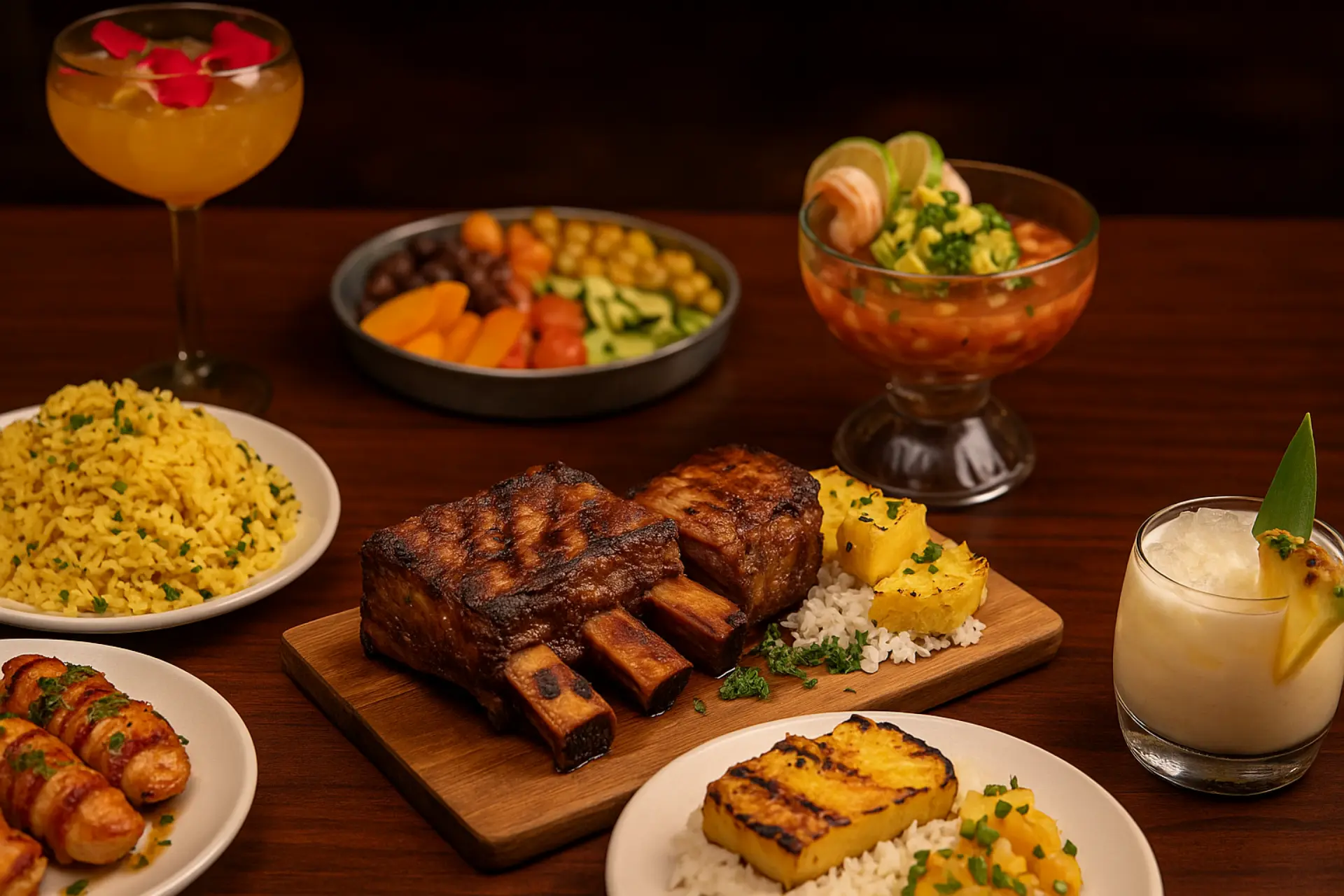 Photo of food on table at Pampas Las Vegas